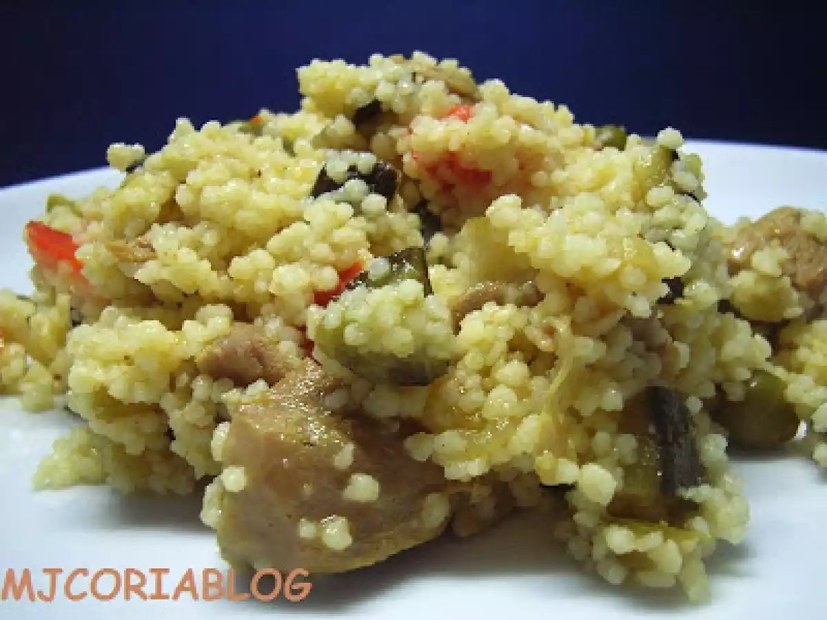 Cuscús de verdura y pavo