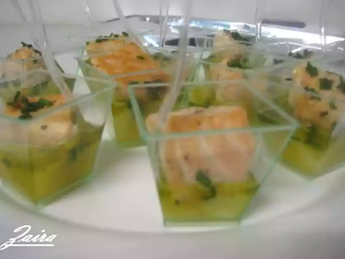 Daditos de salmón con vinagreta de piña, naranja y miel - foto 2