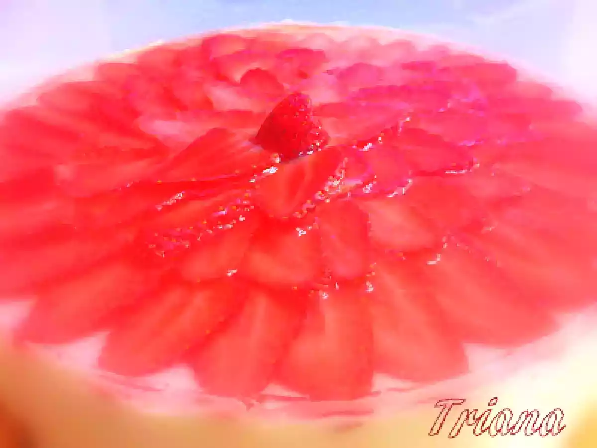 Delicia de Triana (Tarta de queso con fresones de Palos)