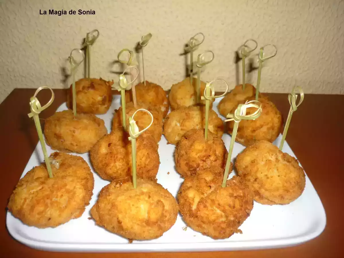 Delicias Cremosas de Jamón Serrano.