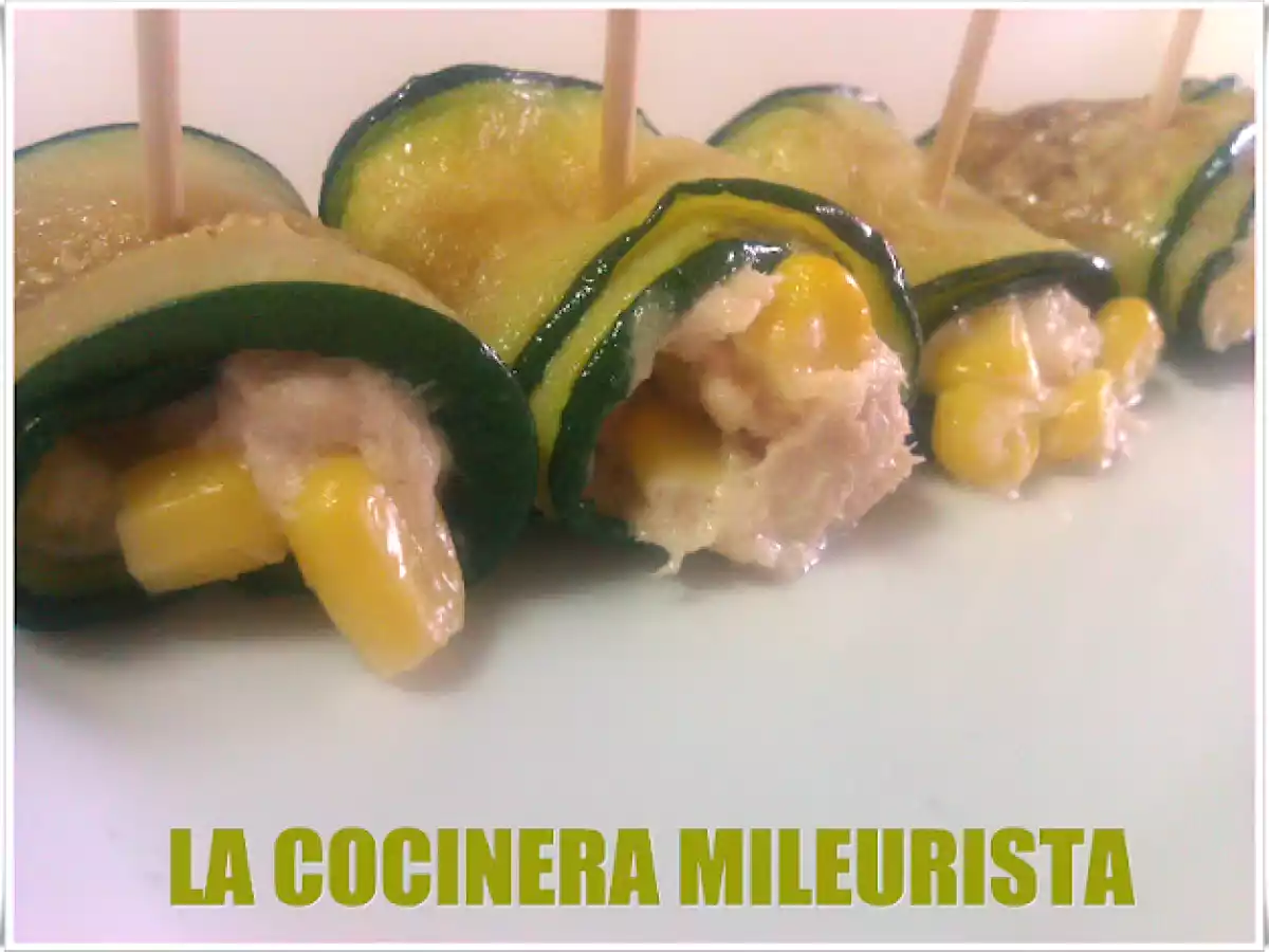 Delicias frías de calabacín con atún y maíz - foto 3