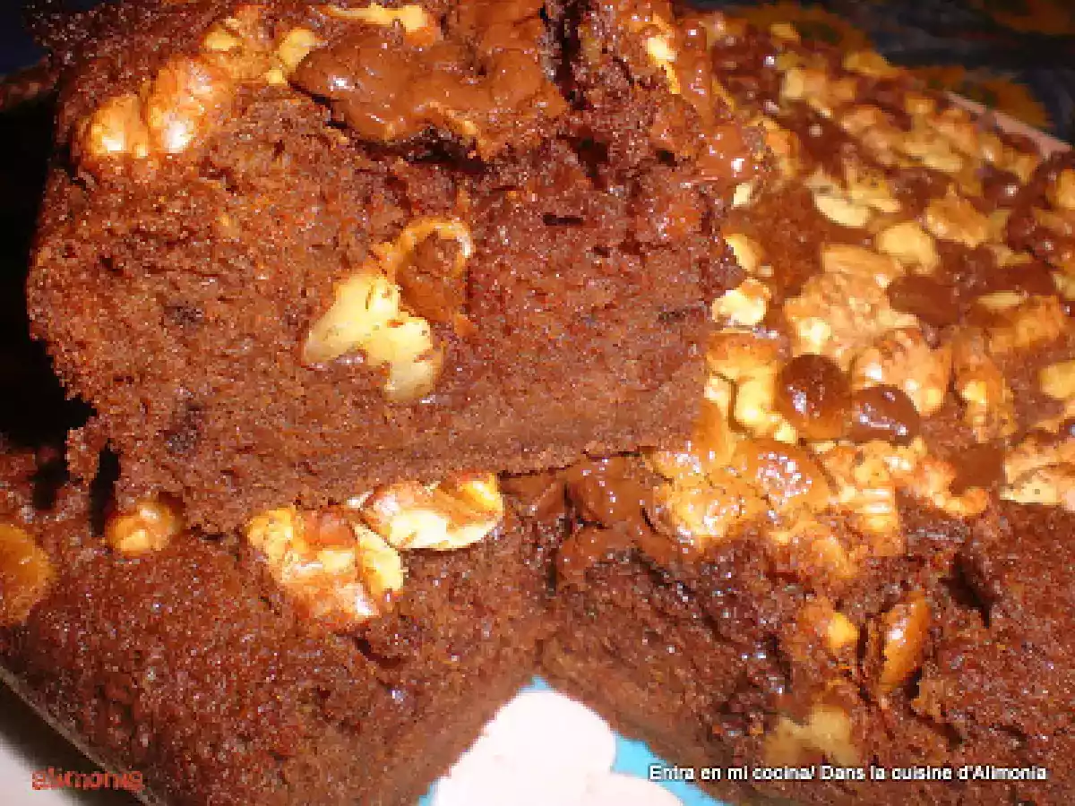 Delicioso de chocolate a la compota de manzana