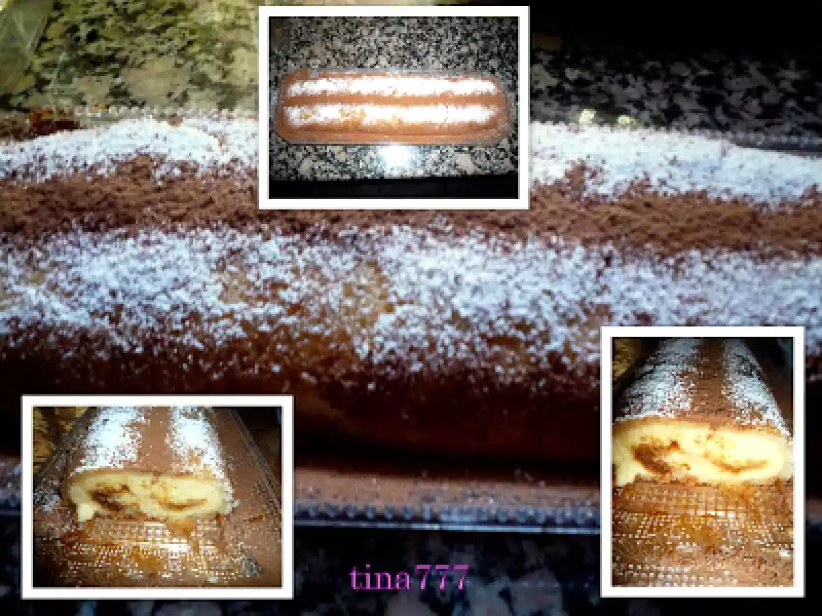 Día de la Madre- Brazo Gitano de crema y caramelo