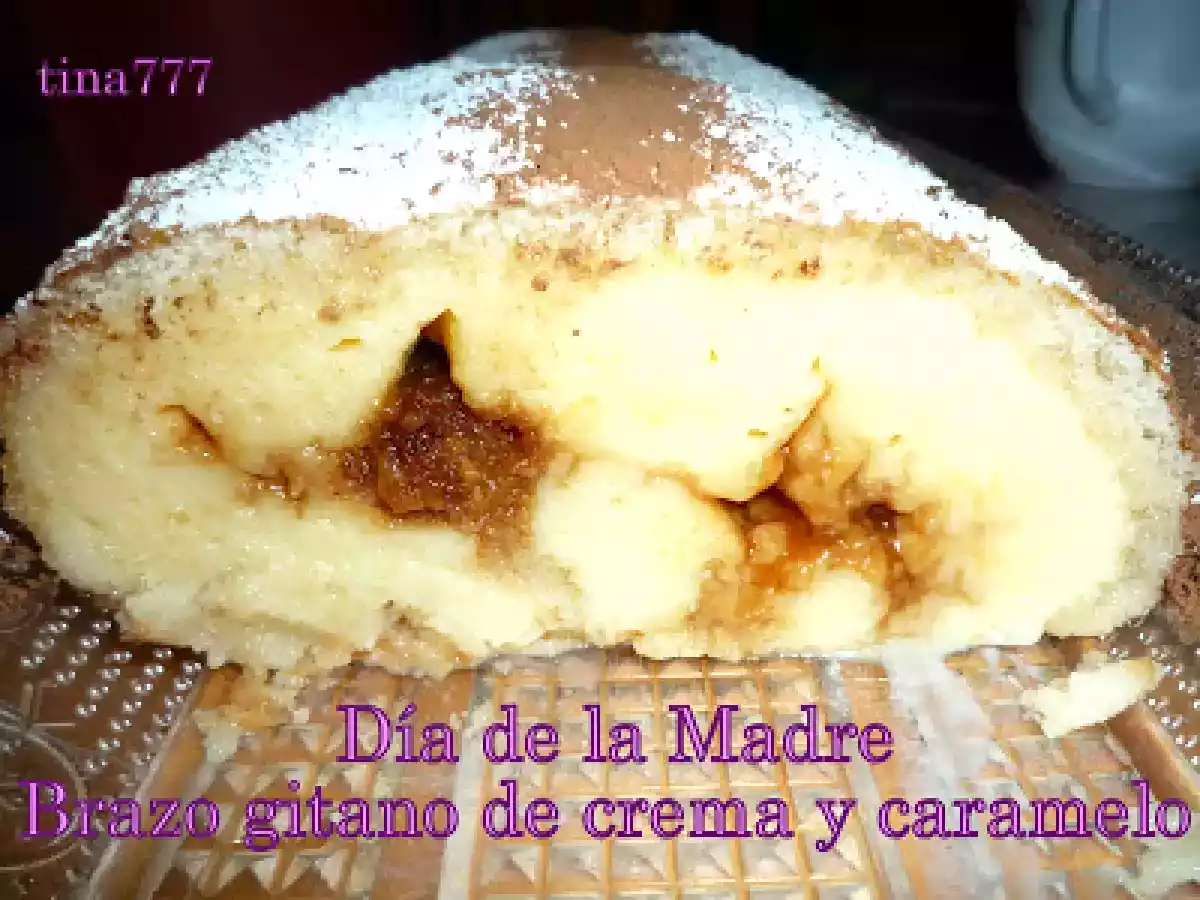 Día de la Madre- Brazo Gitano de crema y caramelo - foto 2