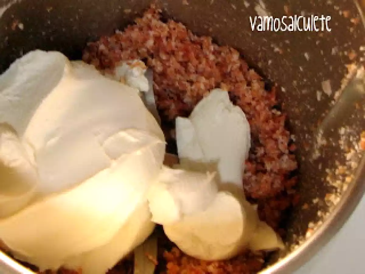 DIP O SEUDO PATÉ DE JAMÓN Y QUESO PHILADELPHIA A LAS FINAS HIERBAS - foto 2