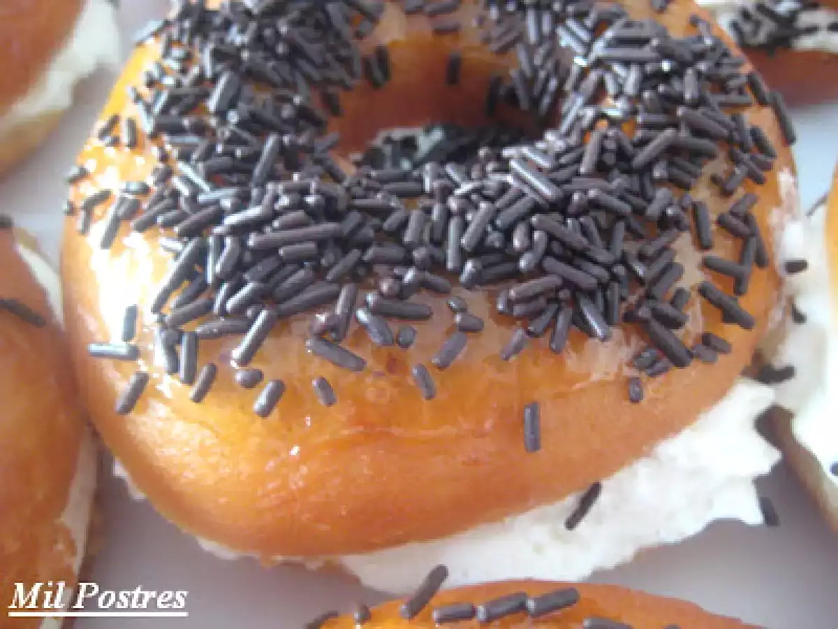 Donas rellenas de nata. ¡¡ Qué ricas!! - foto 2