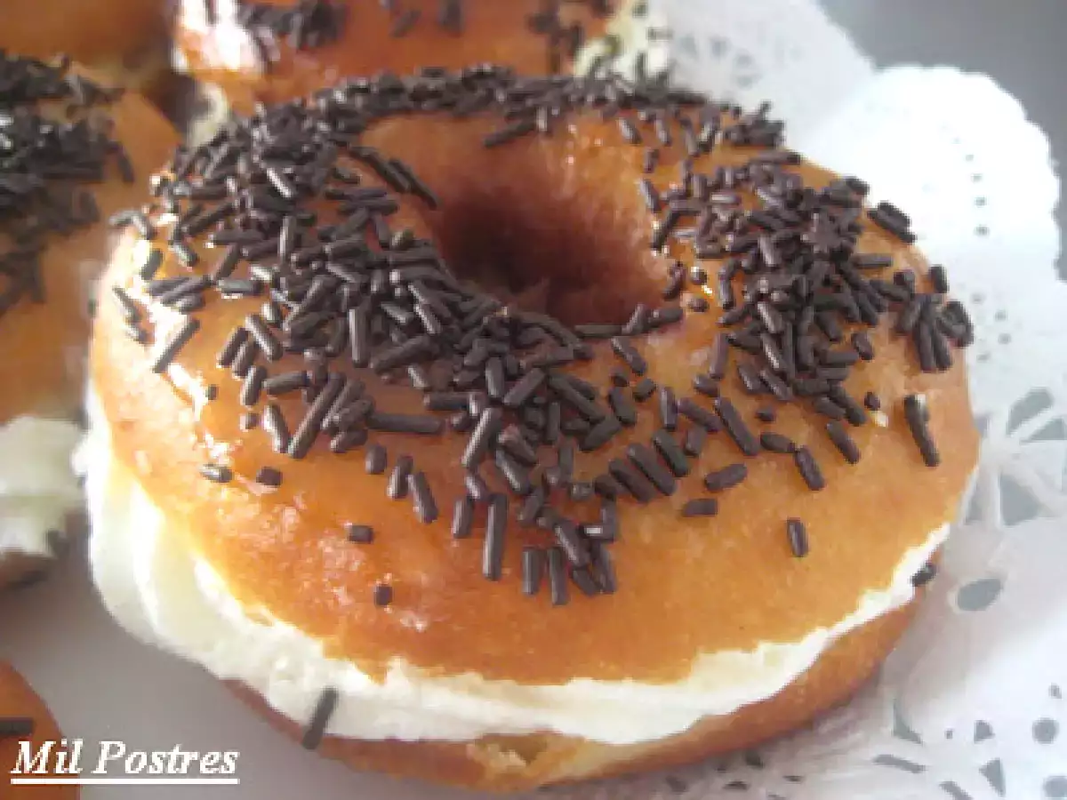 Donas rellenas de nata. ¡¡ Qué ricas!! - foto 3