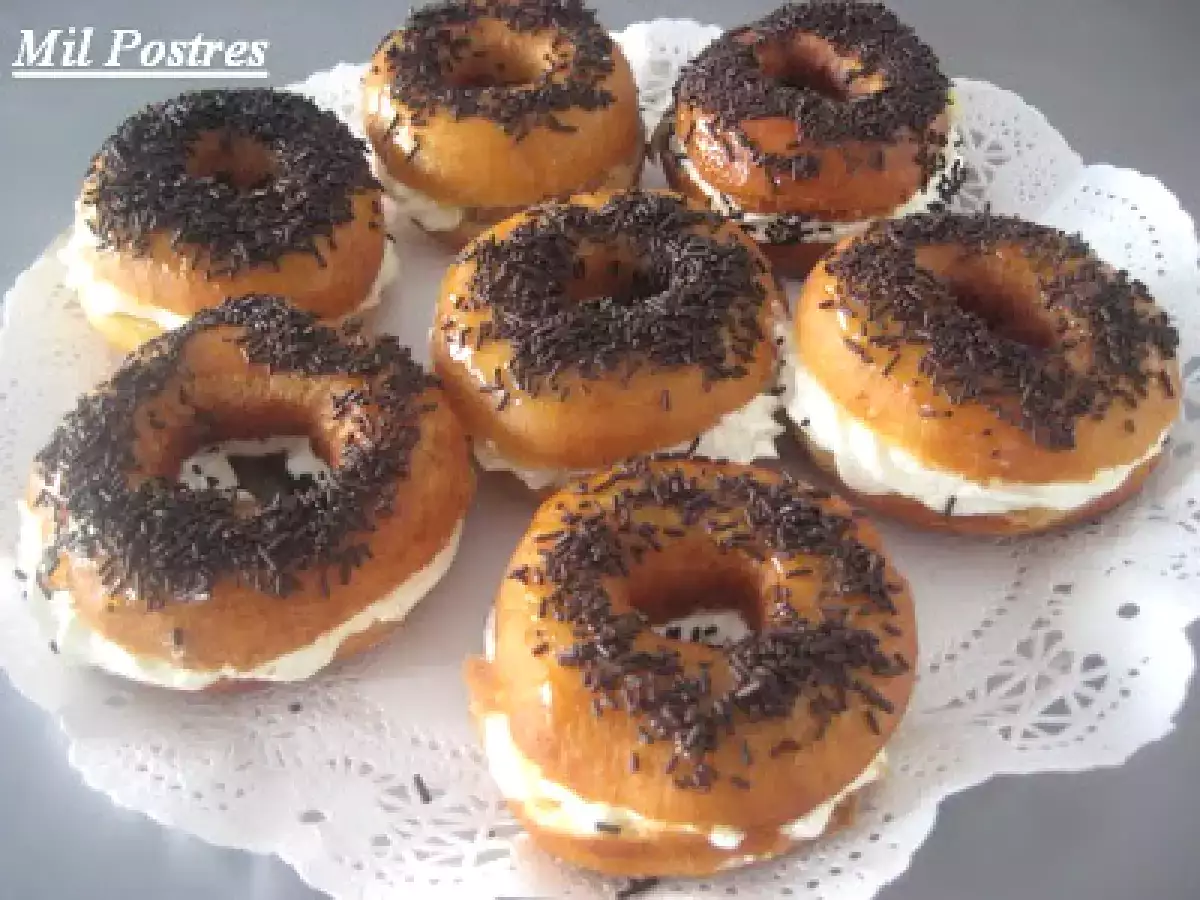 Donas rellenas de nata. ¡¡ Qué ricas!! - foto 4