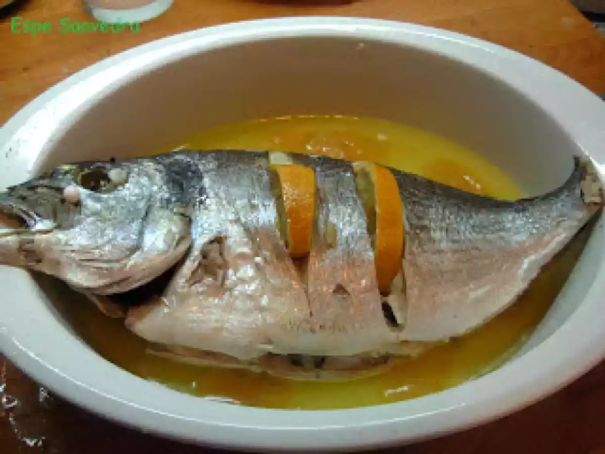 Dorada al limón (microondas)