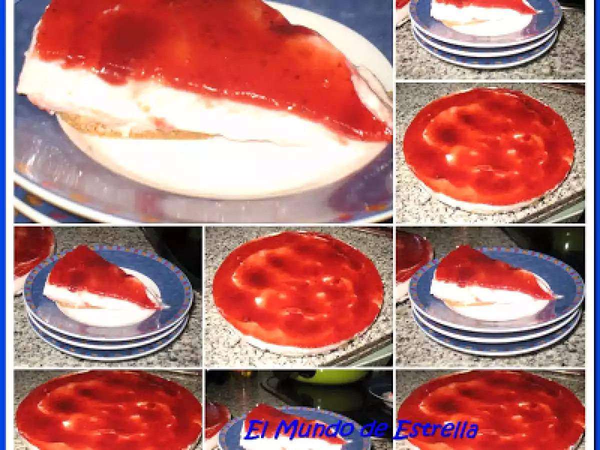 Dos tartas con cobertura de fresa - foto 2