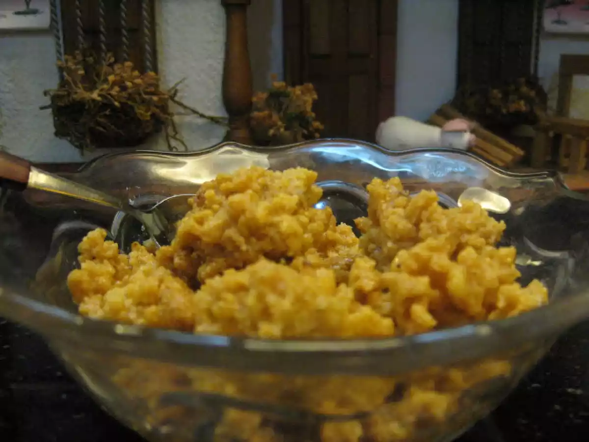 Dulce de leche cortada