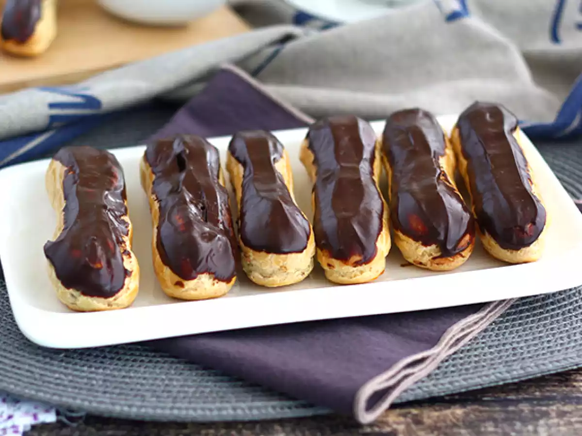 Eclairs de chocolate caseros, explicados paso a paso - foto 2