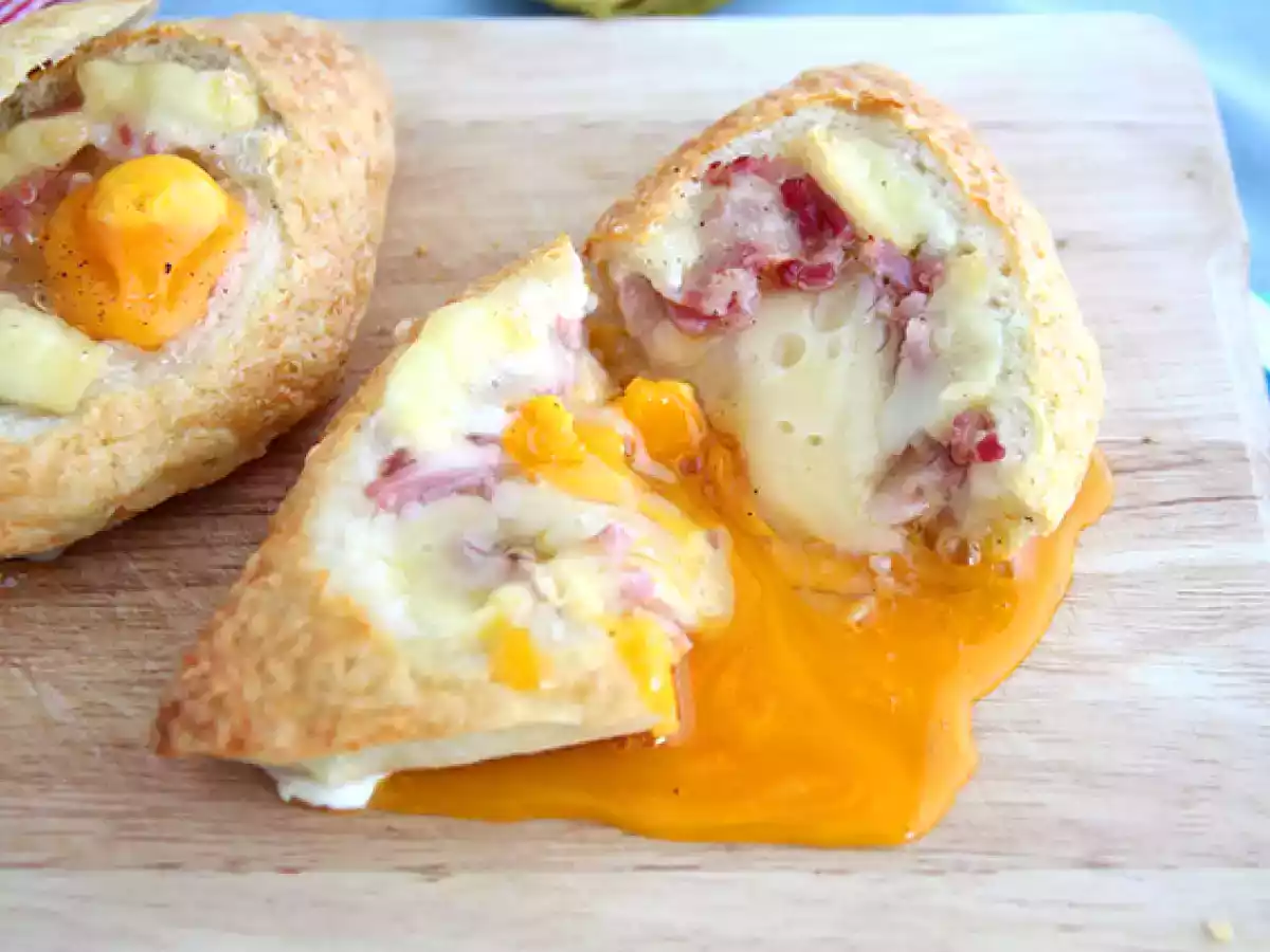 Egg boat de bacon y queso Munster - foto 3