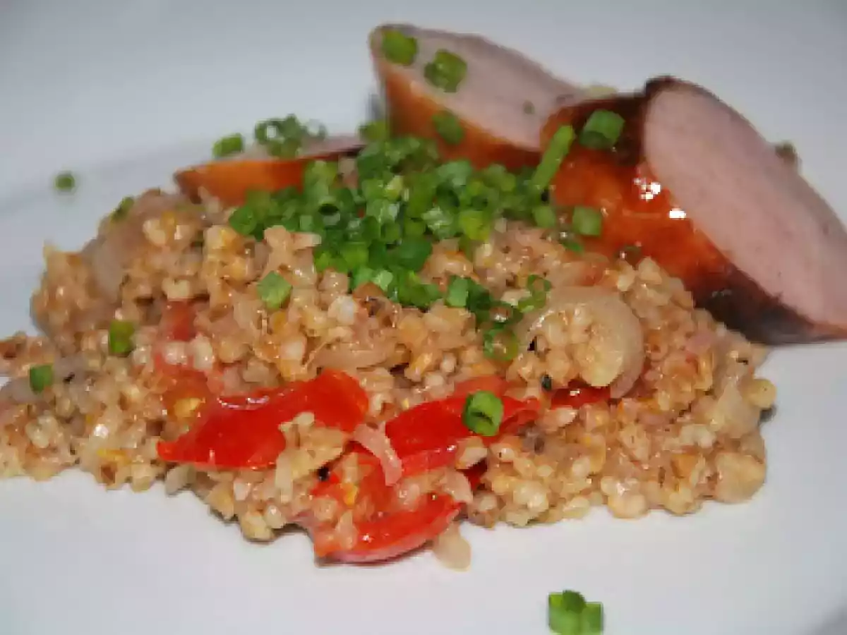 El inventor69: trigo salteado con tomate y cebolla