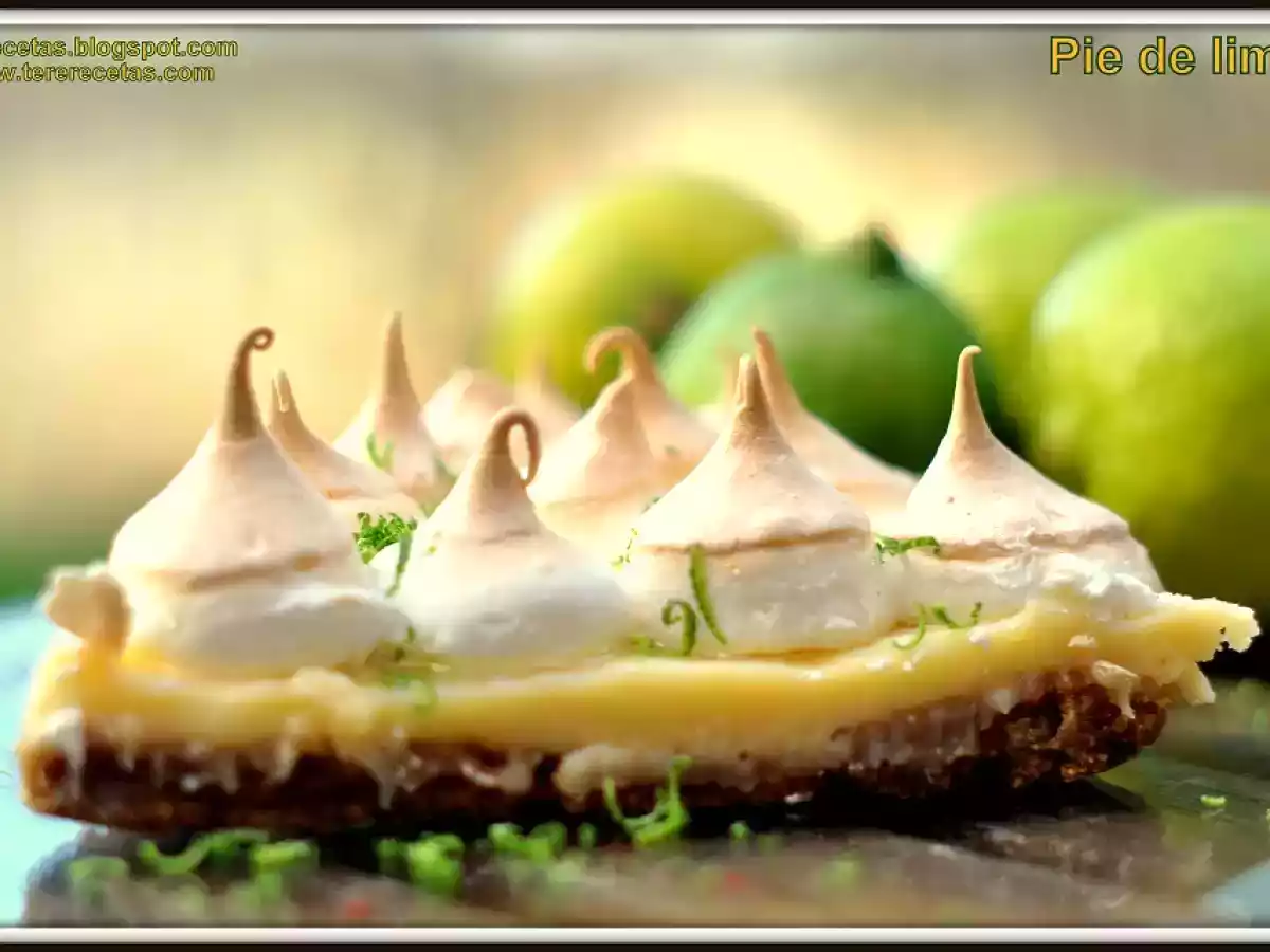 El mejor pie de limón o lima.