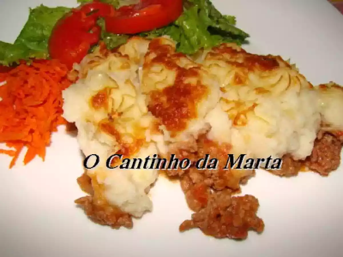 Empadão de Carne de Vaca com Puré