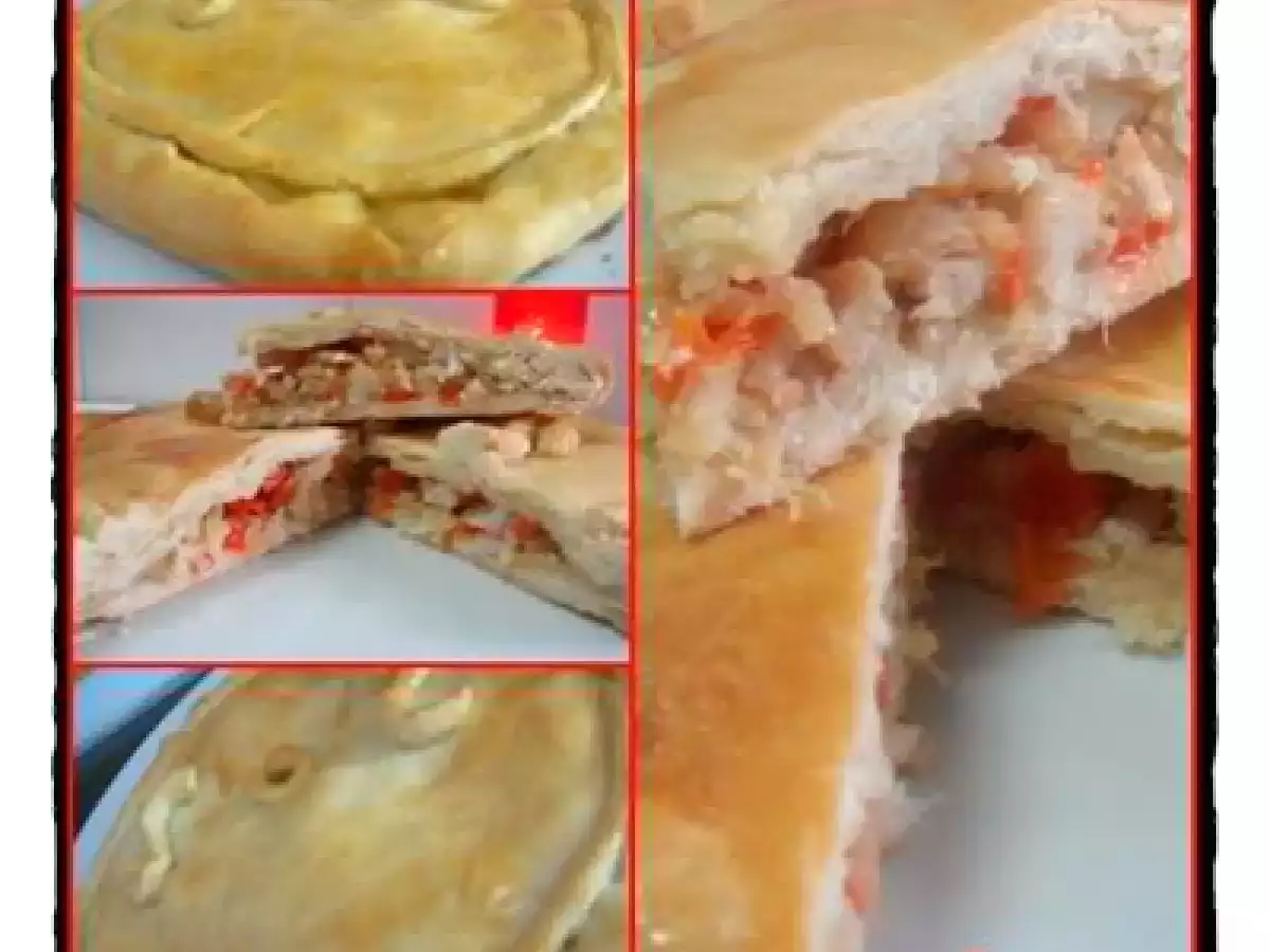 Empanada de bacalao y pimiento