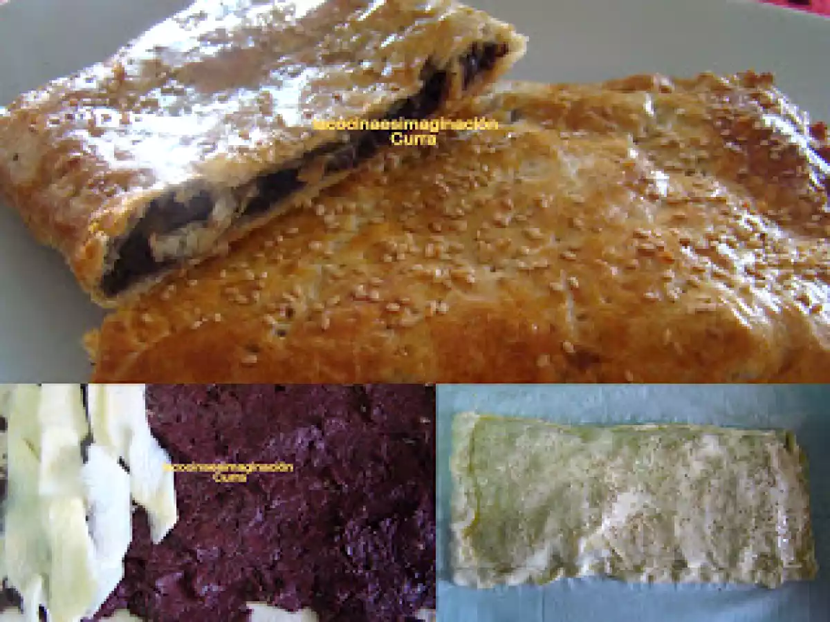 Empanada de morcilla de cebolla y manzana