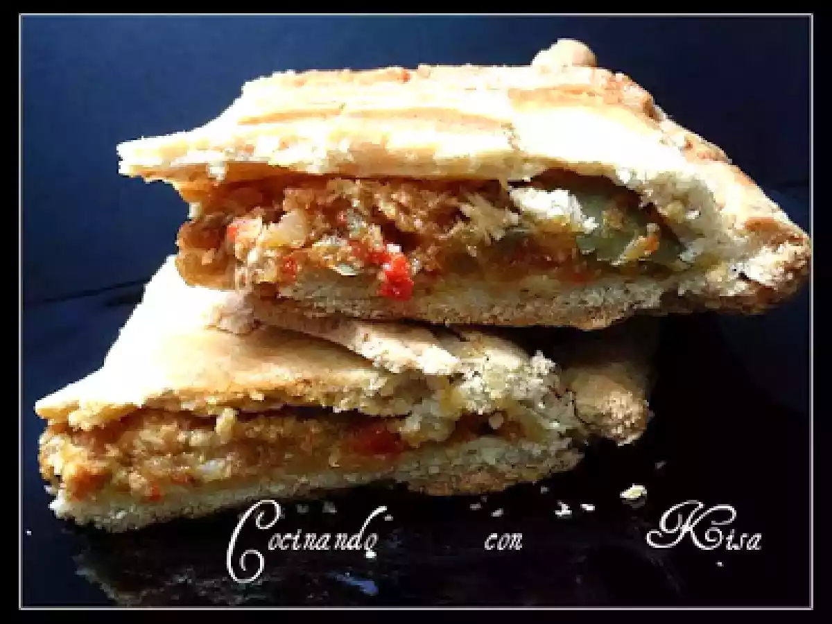 Empanada de Pisto con Atun en Escabeche(thermomix)