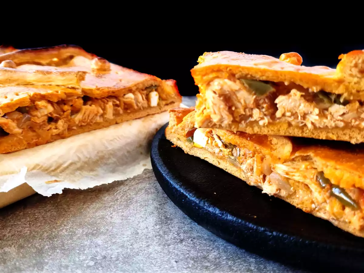 Empanada de pollo con masa en panificadora - foto 4