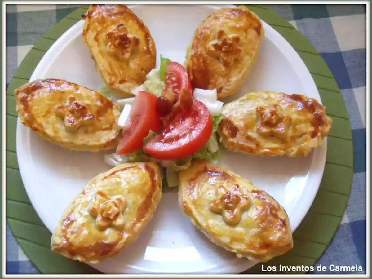 Empanada especial carmela de pollo a la coca cola y setas asiáticas