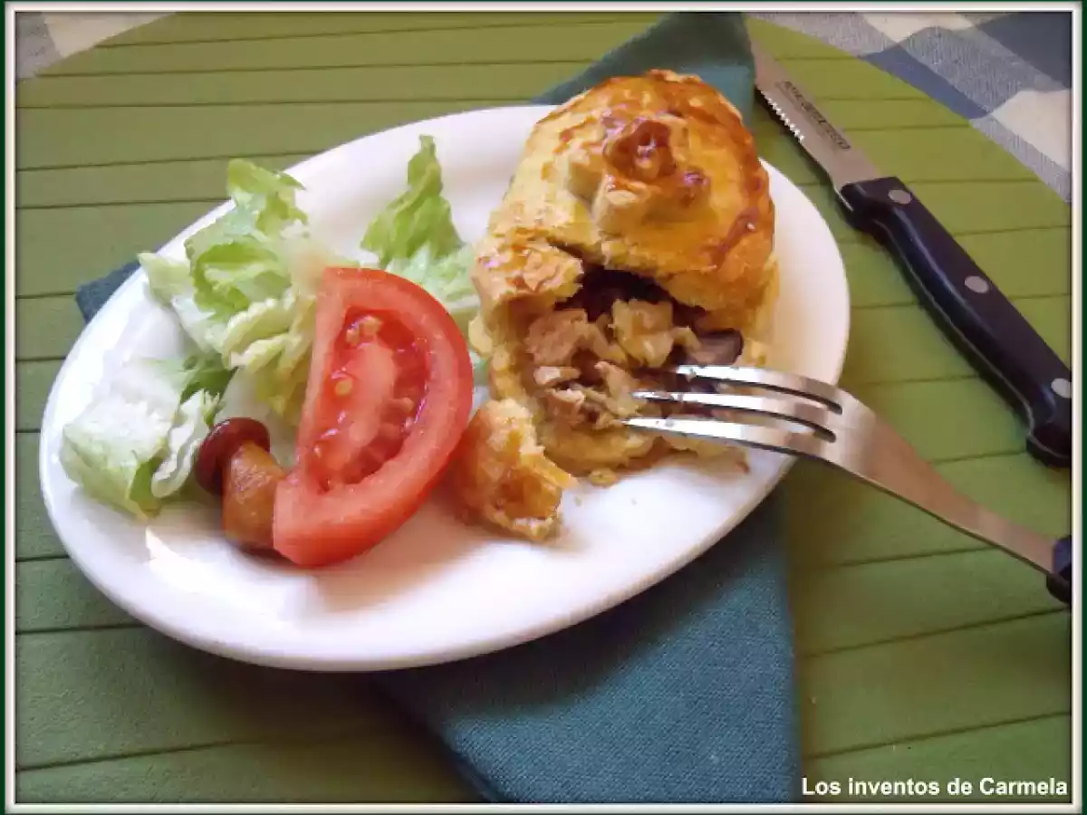 Empanada especial carmela de pollo a la coca cola y setas asiáticas - foto 2