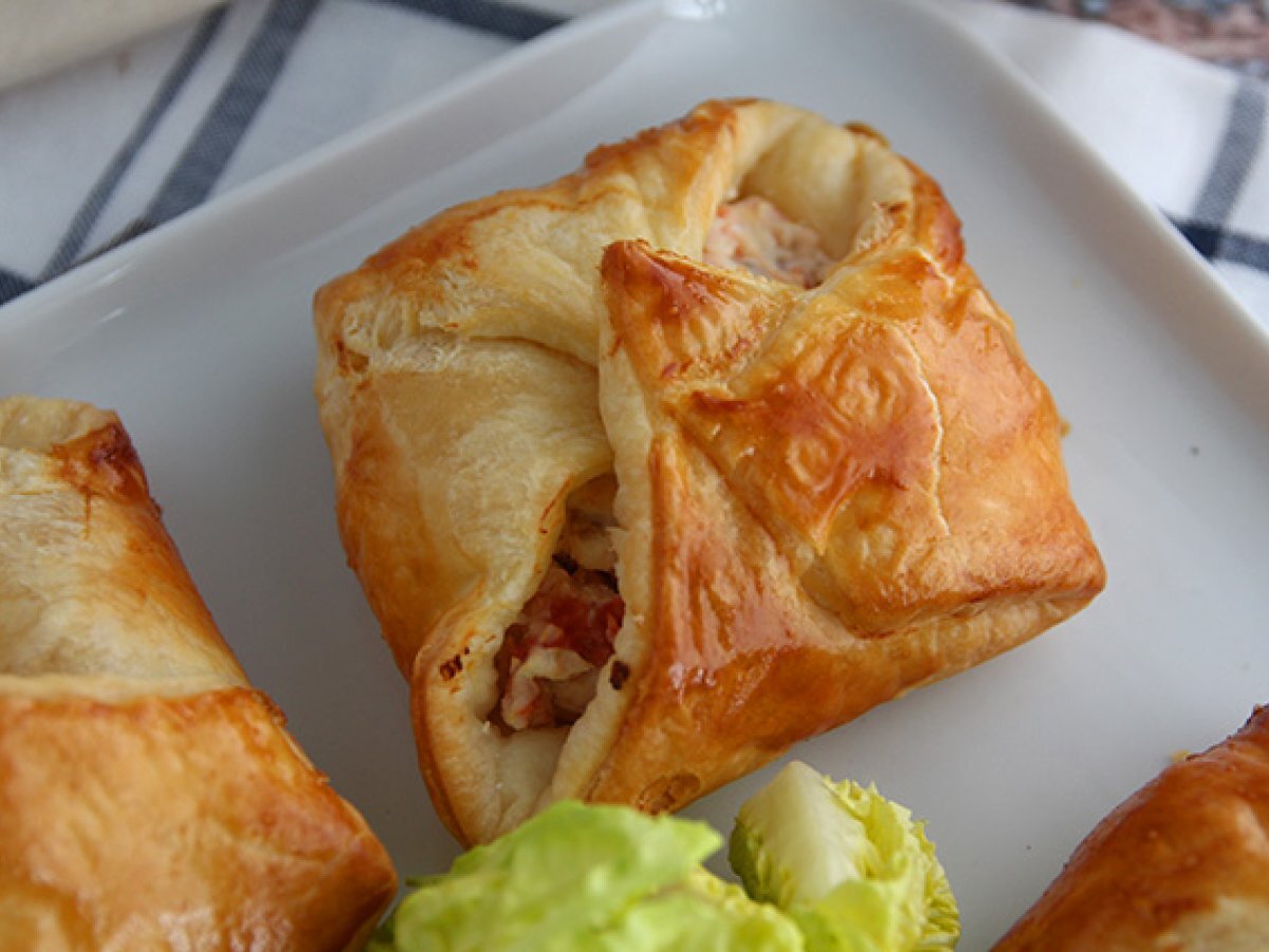 Empanadas de salmón ahumado y queso de cabra Receta Petitchef