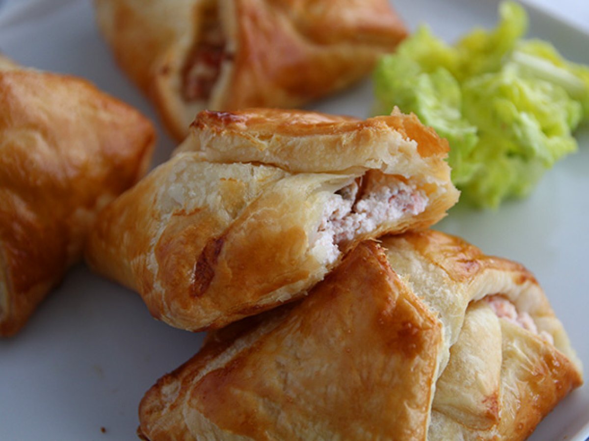Empanadas de salmón ahumado y queso de cabra Receta Petitchef