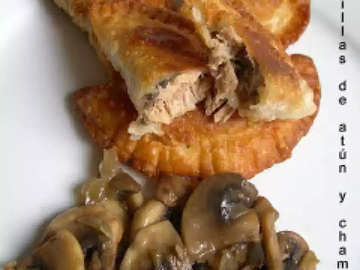 Empanadillas de atun y champiñones