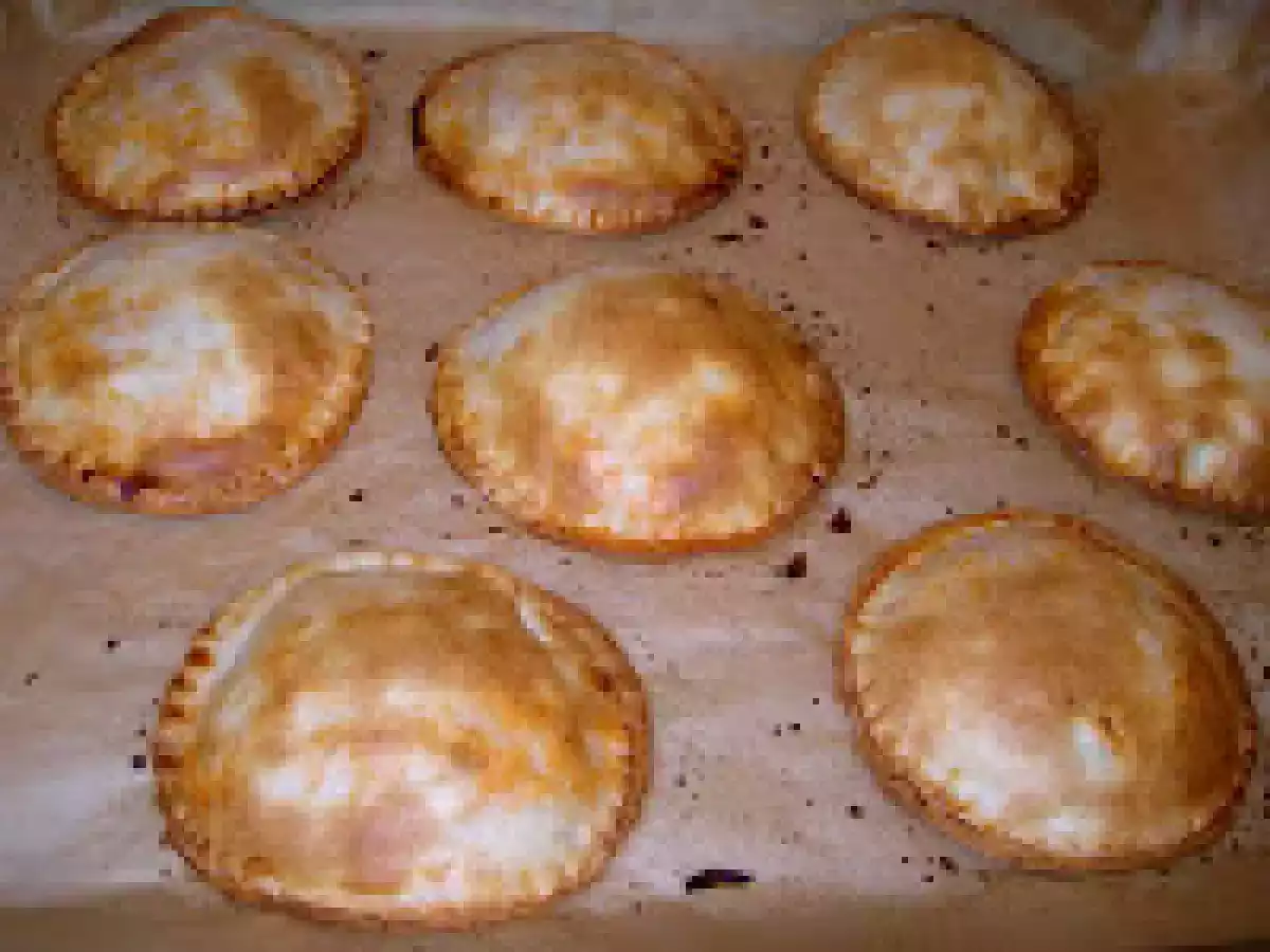 Empanadillas de pollo asado. Paso a paso