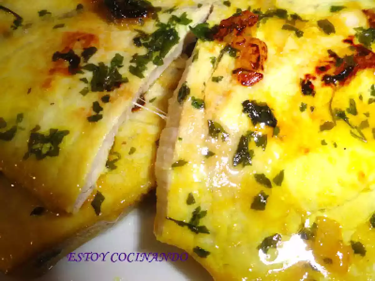 Emperador al vino blanco