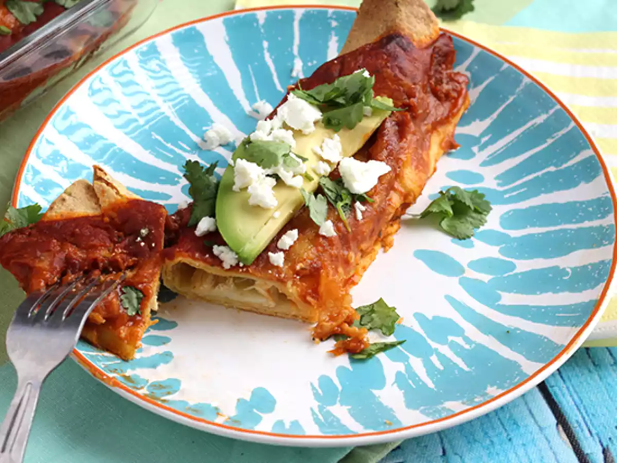 Enchiladas de pollo con salsa de chili - foto 4