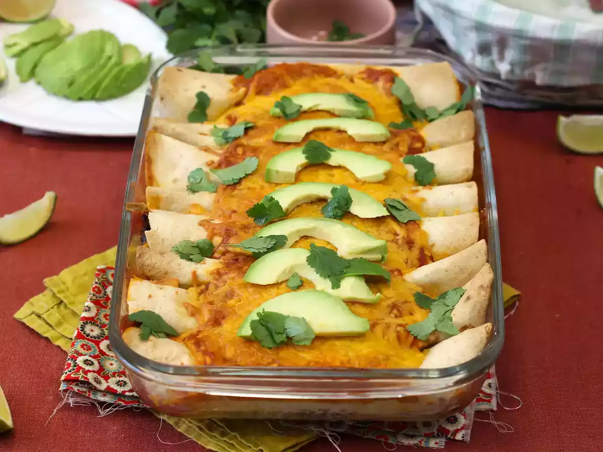 Enchiladas vegetarianas, ¡saludables y deliciosas!
