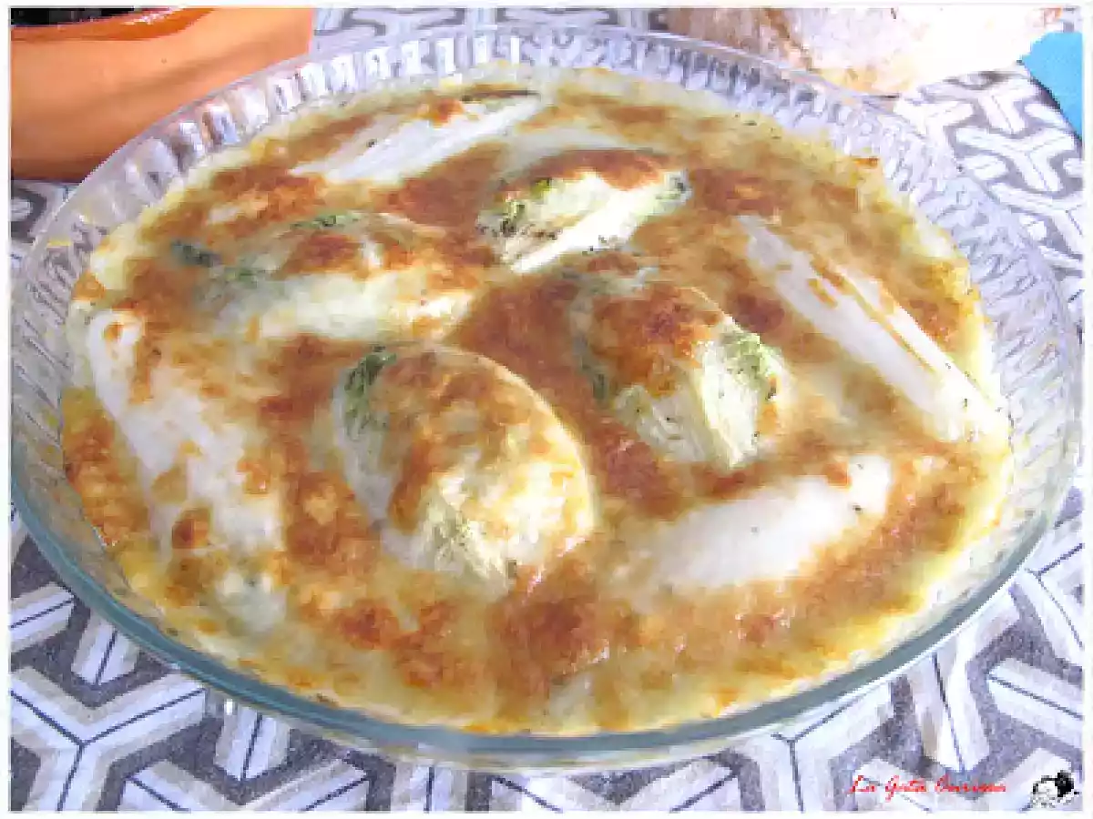 ENDIVIAS Y LECHUGAS GRATINADAS