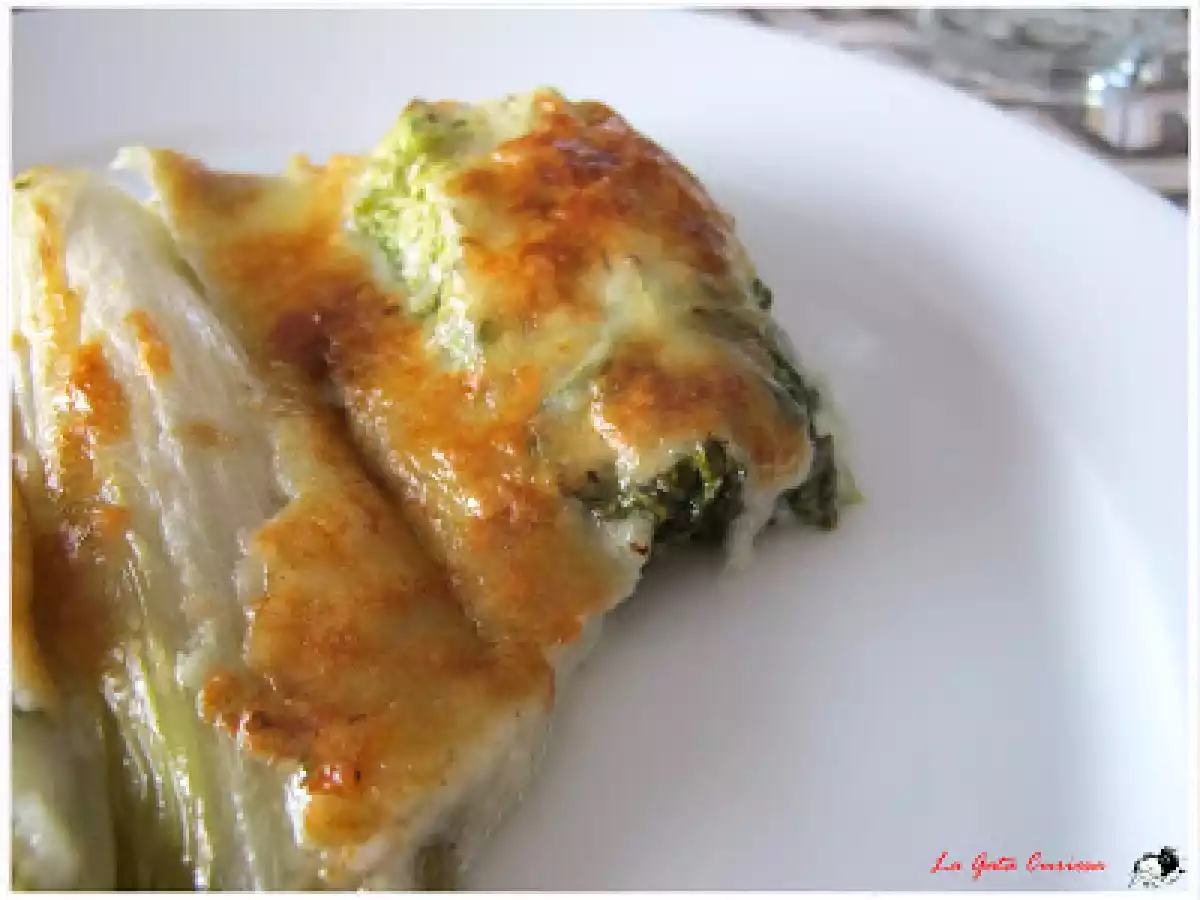 ENDIVIAS Y LECHUGAS GRATINADAS - foto 2
