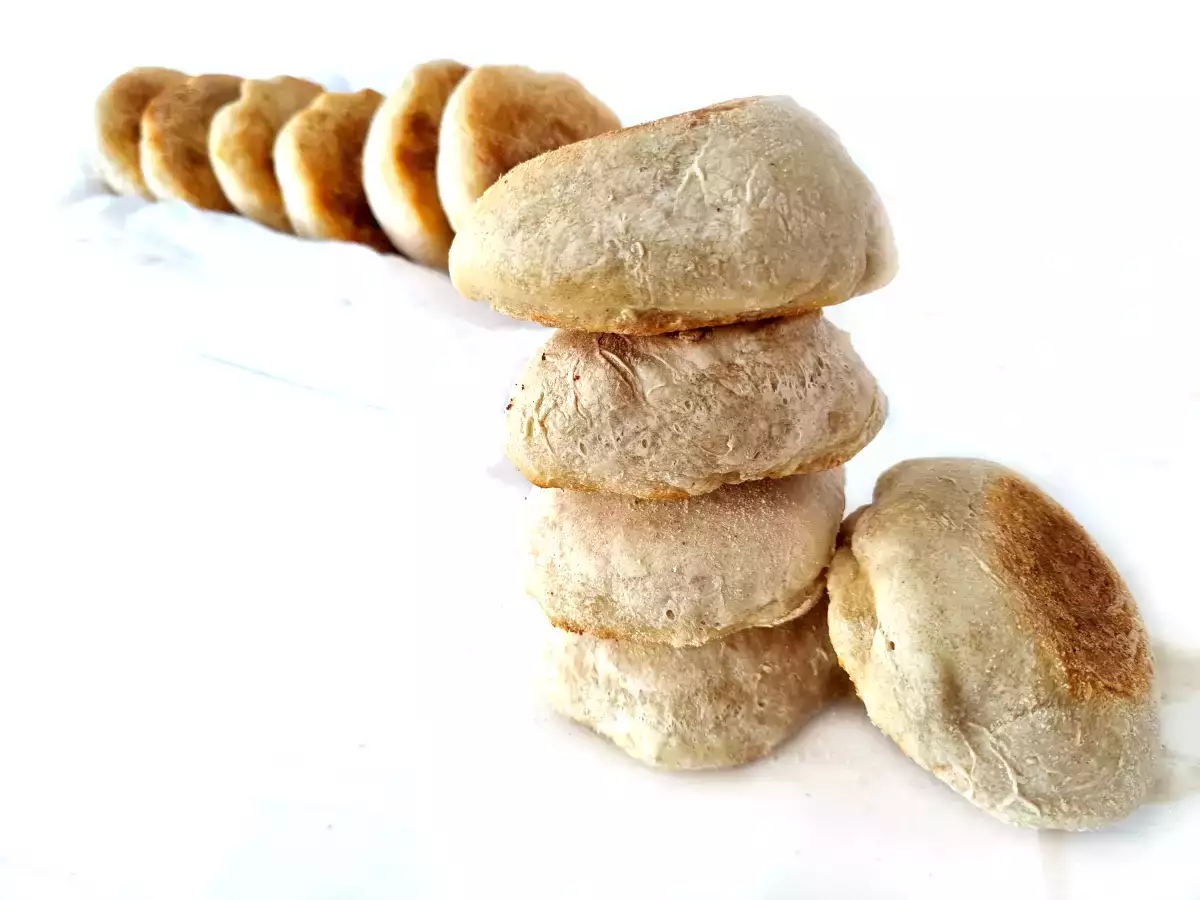 English muffins, bollos ingleses sin horneado {en panificadora) - foto 2