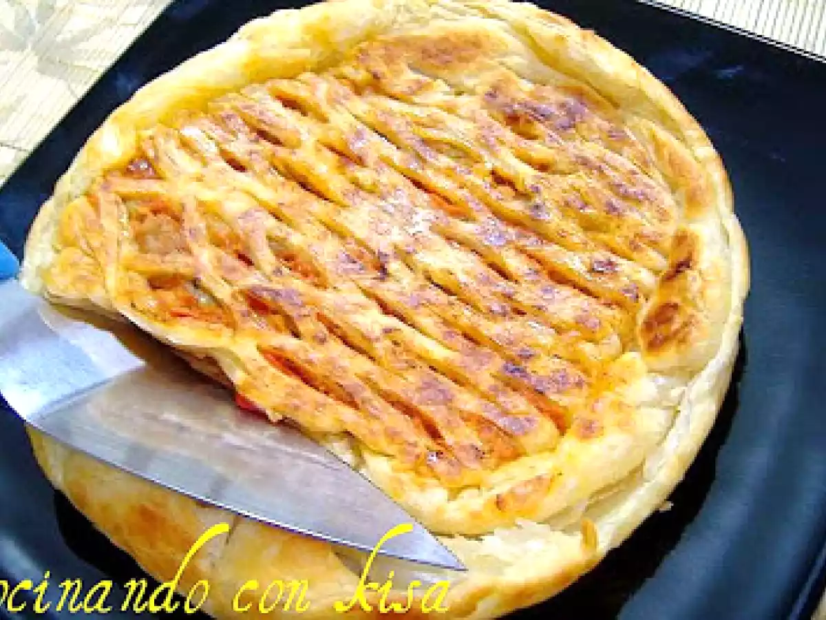 Enrejado de Hojaldre con Pisto y Atun o Rollitos - foto 2