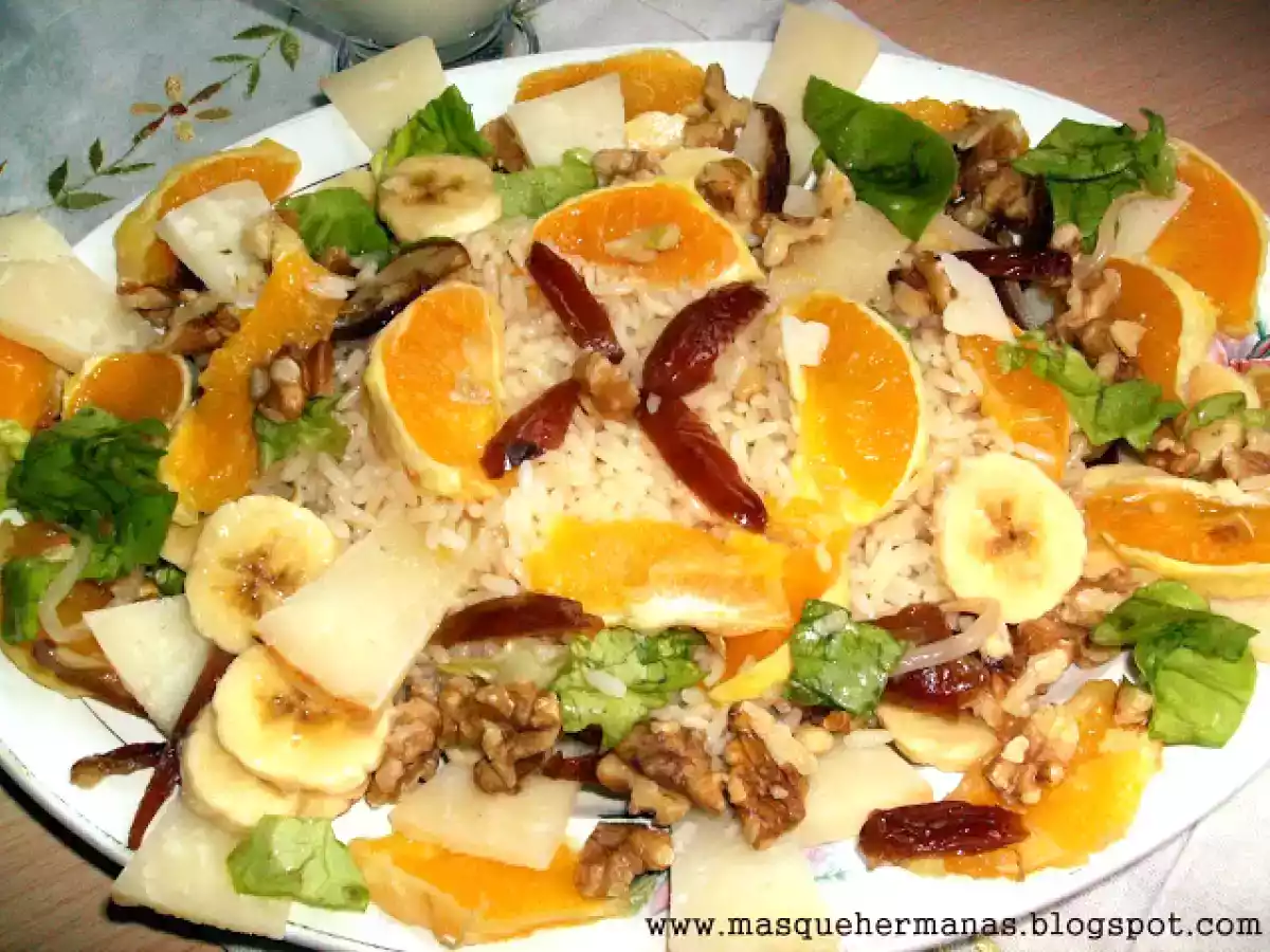 Ensalada afrutada de arroz con salsa de yogurt - foto 2