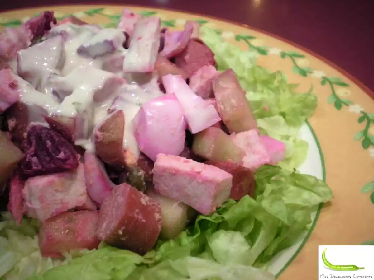 Ensalada alemana de salchichas - foto 2