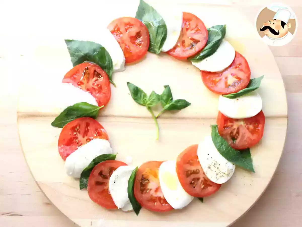 Ensalada Caprese fresca italiana