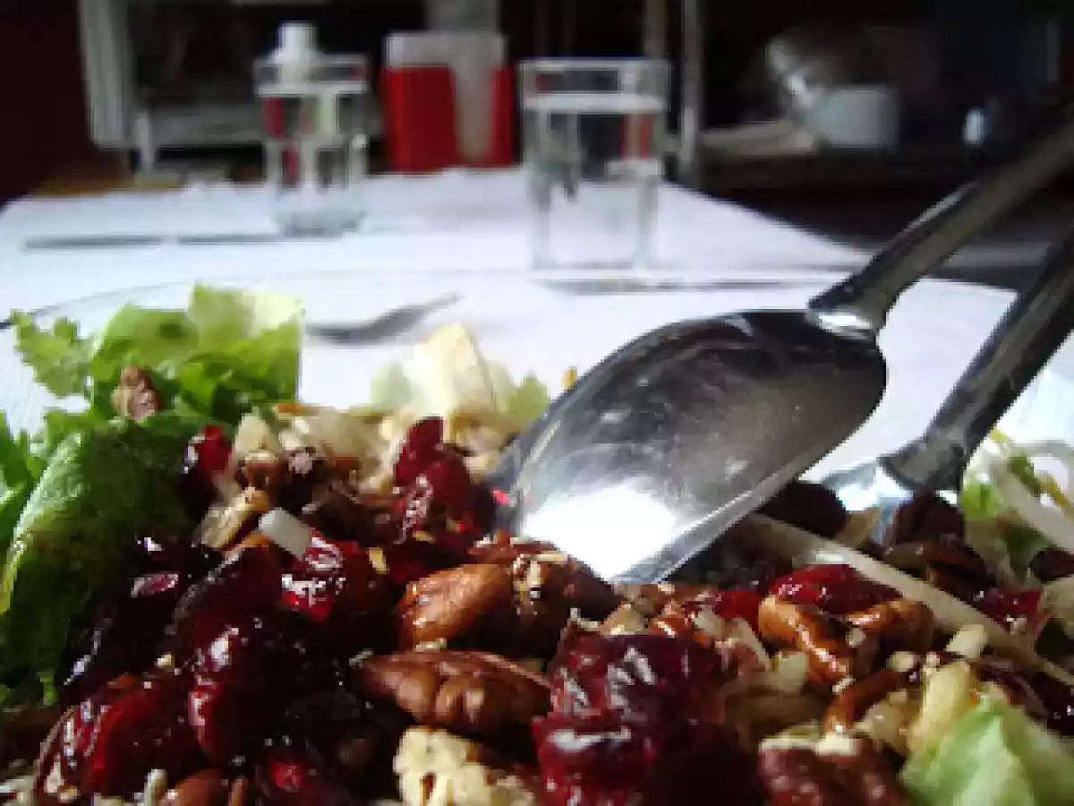 Ensalada casi verde con aderezo de miel y balsámico - foto 3