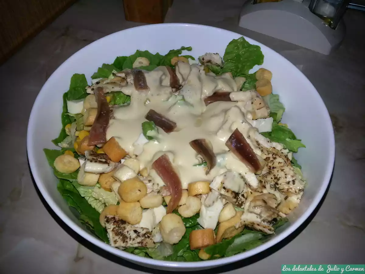 Ensalada Cesar a la forma de Julio y Carmen