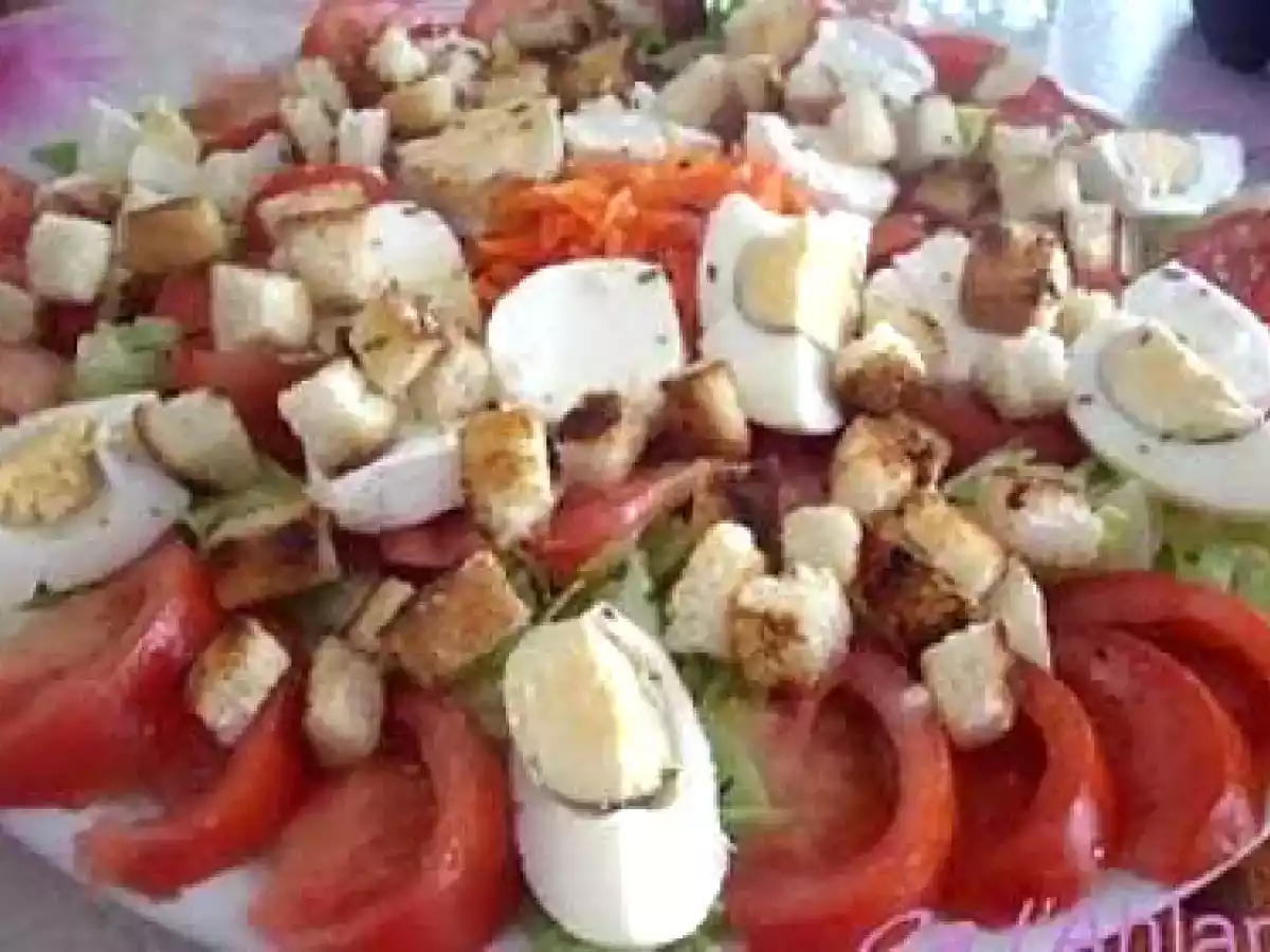 Ensalada césar (versión vegetariana)