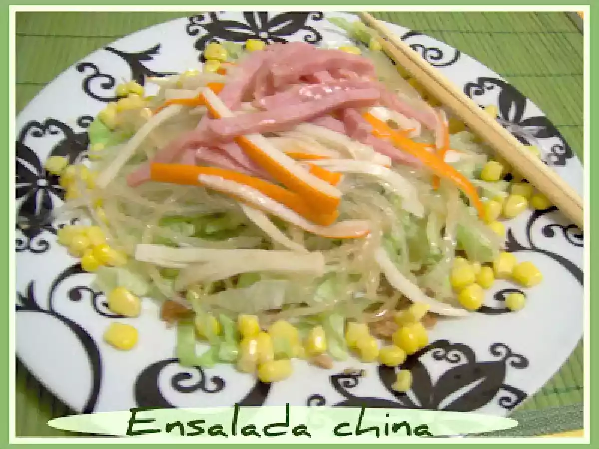 ENSALADA CHINA CON SALSA AGRIDULCE MORENA