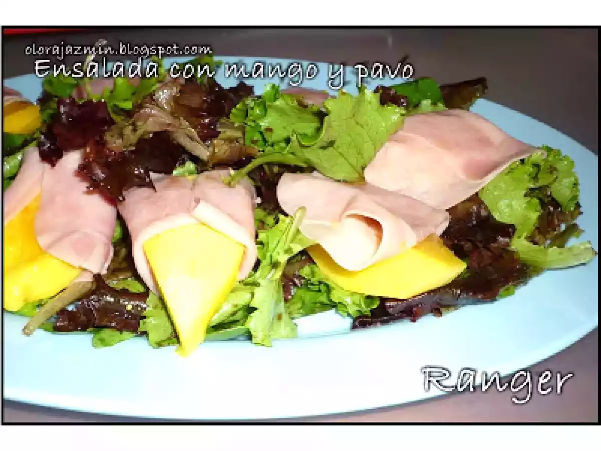 Ensalada con fruta y pavo - foto 2