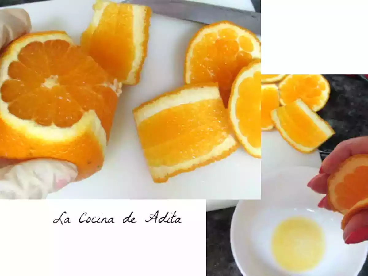 Ensalada con naranjas, bacalao y huevos cuadrados - foto 5