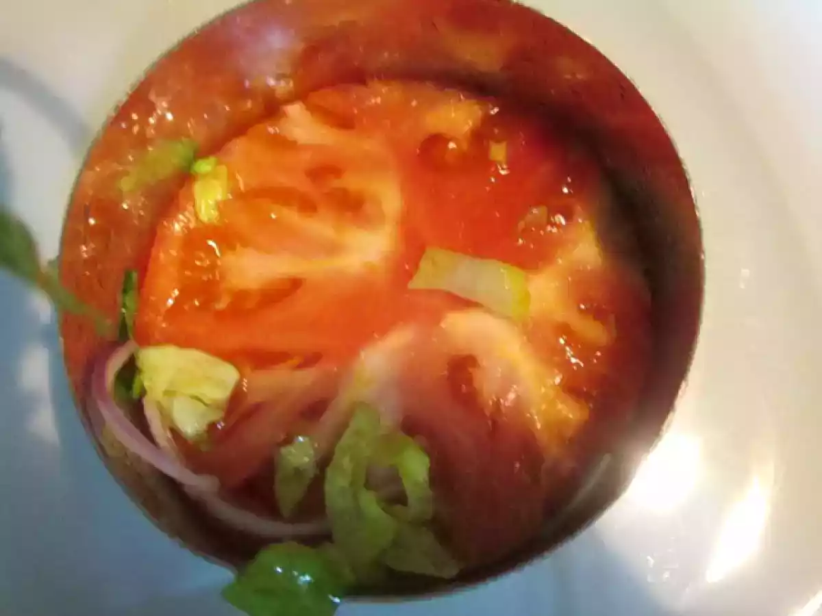 Ensalada con naranjas, bacalao y huevos cuadrados - foto 8