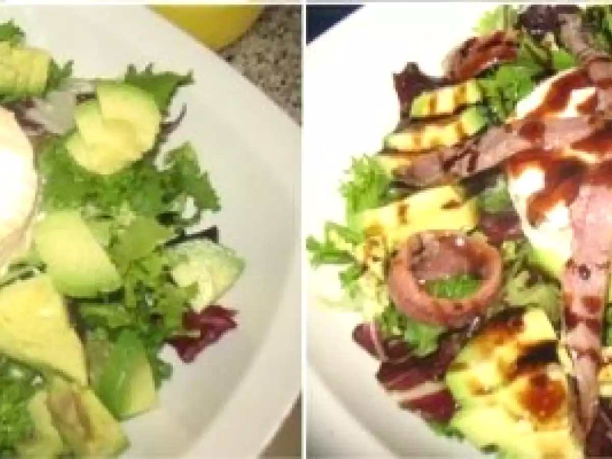 Ensalada con queso de cabra, anchoas y vinagre Pedro Ximénez - foto 3