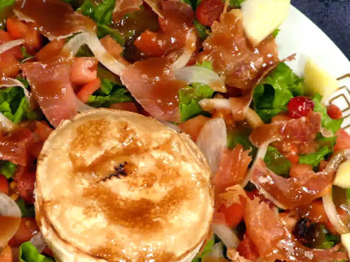 Ensalada con queso de cabra gratinado - foto 2