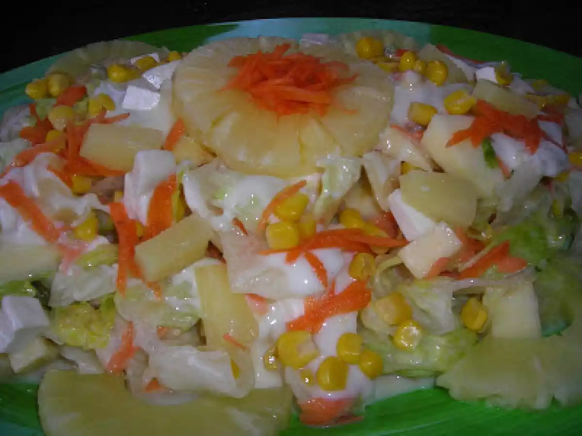 Ensalada con salsa de piña - foto 2